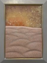 「時を想う」オニックス、砂岩、絵具　H210×W148cm　2025