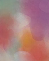 「色奏・影映　アンダンテ」綿布にアルキド水性樹脂絵具　27.3×22 cm　2025