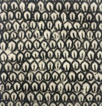 「私的曼荼羅図」墨、雁皮紙　32×32cm　2025