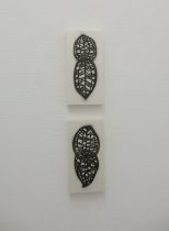 （上）「阿弥陀籤－交差－1」（下）「阿弥陀籤－交差－2」