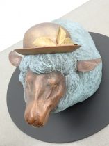 「sleep sheep sleep」銅、真鍮