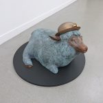 「sleep sheep sleep」銅、真鍮