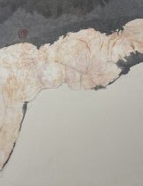 「from beyond」和紙壁紙、念紙、墨、薄美濃紙　F6（41×31.8cm）　2025