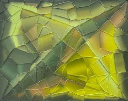 「エメラルドとしてA」油彩、キャンバス　180×140mm（F0）　2025