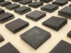 「Black diary」銅版画にドローイング、ほか（無線綴じ） 紙にインク、鉛筆、墨、グラファイトほか　各100×100mm