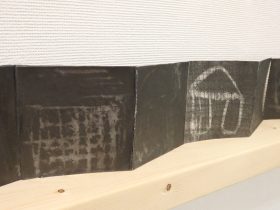 「Black diary」銅版画にドローイング、ほか（無線綴じ） 紙にインク、鉛筆、墨、グラファイトほか　各100×100mm