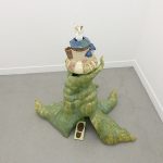 「のぼって　のぼって」 陶土 H925×W970×D650mm 2025