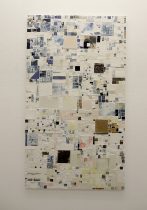 「TOWN TALK」陶、釉薬、木材　H1440×W900×D45mm　2025